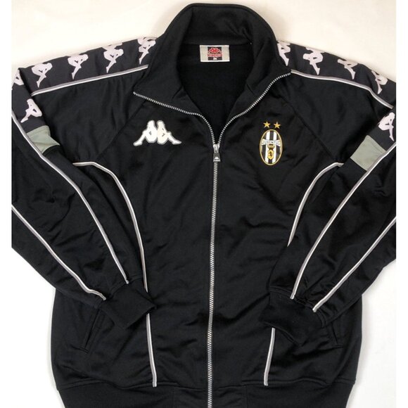 Kappa Juventus Team Warm Up Black Zip Jacket Size Men’s Size Medium Serie A - Picture 3 of 11